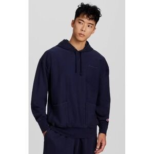 Champion Rewind Vintage Wash Pullover Hoodie Mens XL Navy NWT